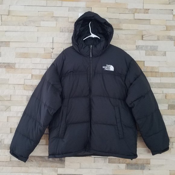 North Face Mens 96 Retro Nuptse Puffer Jacket XL 700 Down Black Winter Coat Tnf
